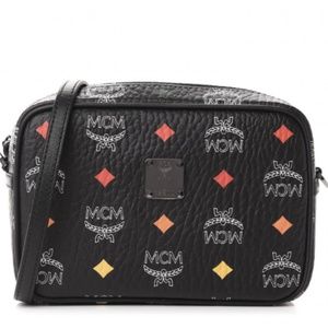 Mcm Skyoptic Visetos Spectrum Diamond Camera Bag Black